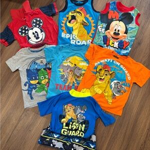 Disney Tee/tanks & bathing suit/swim shirt - 3T Lot